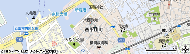 香川県丸亀市西平山町219周辺の地図