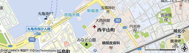 香川県丸亀市西平山町262周辺の地図