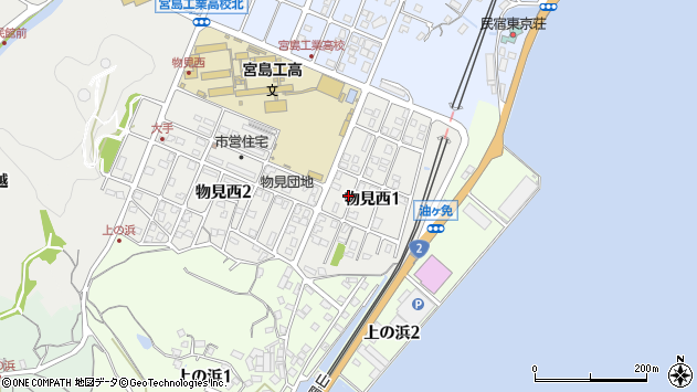 〒739-0425 広島県廿日市市物見西の地図