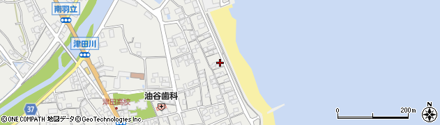 香川県さぬき市津田町津田1396周辺の地図