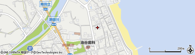 香川県さぬき市津田町津田1491周辺の地図