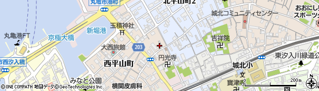 香川県丸亀市西平山町292周辺の地図