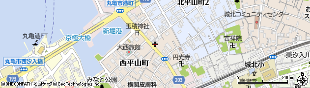 香川県丸亀市西平山町287周辺の地図