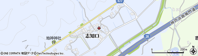 兵庫県南あわじ市志知口131周辺の地図
