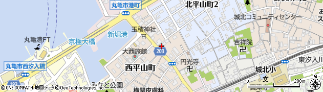 香川県丸亀市西平山町286周辺の地図