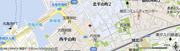 香川県丸亀市西平山町294周辺の地図