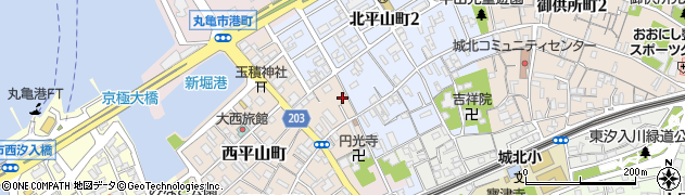 香川県丸亀市西平山町295周辺の地図