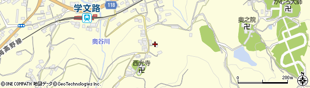 和歌山県橋本市学文路614周辺の地図