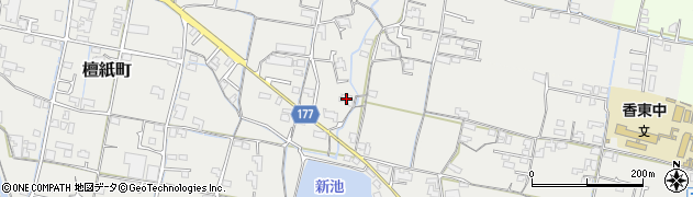 香川県高松市檀紙町304周辺の地図