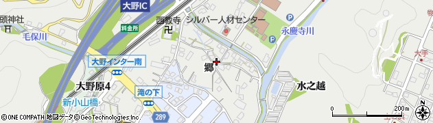 広島県廿日市市大野郷周辺の地図