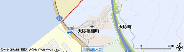 広島県呉市天応福浦町周辺の地図