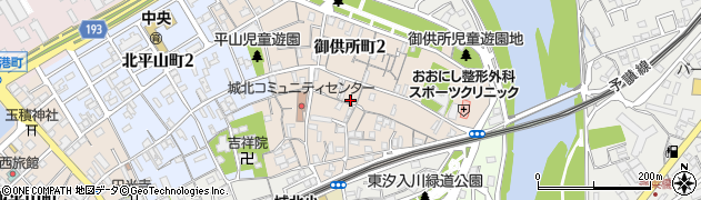 香川県丸亀市御供所町周辺の地図