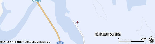 長崎県対馬市美津島町久須保156周辺の地図
