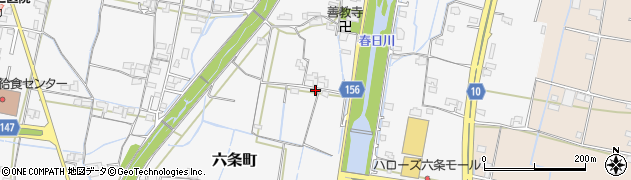香川県高松市六条町323周辺の地図