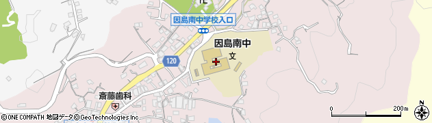 尾道市立因島南中学校周辺の地図