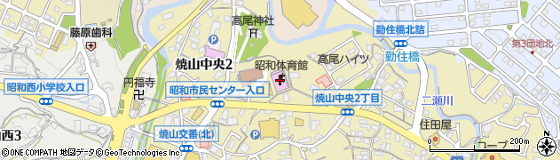 呉市昭和体育館周辺の地図