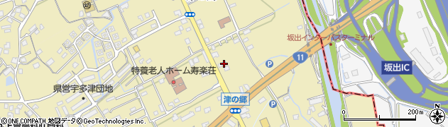 香川県綾歌郡宇多津町津の郷周辺の地図