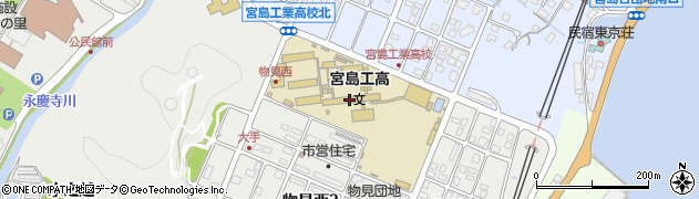 広島県立宮島工業高等学校周辺の地図