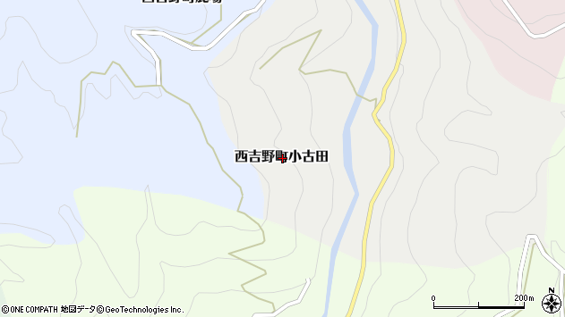 〒638-0655 奈良県五條市西吉野町小古田の地図
