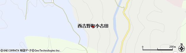 奈良県五條市西吉野町小古田周辺の地図
