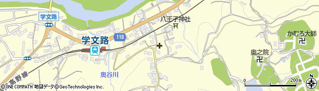 和歌山県橋本市学文路634周辺の地図