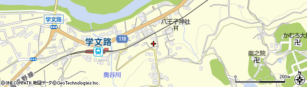 和歌山県橋本市学文路448周辺の地図