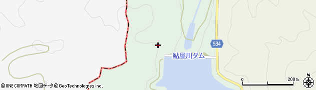 鮎屋川ダム周辺の地図