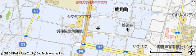 香川県高松市鹿角町72周辺の地図