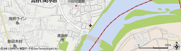 和歌山県橋本市高野口町小田182周辺の地図