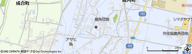 香川県高松市鹿角町588周辺の地図