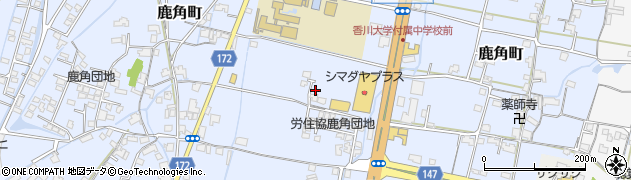 香川県高松市鹿角町431周辺の地図