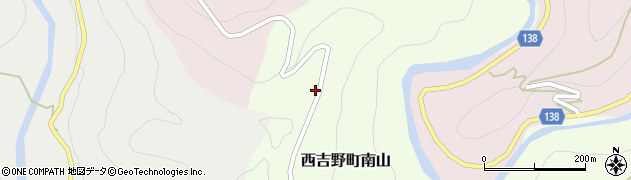 奈良県五條市西吉野町南山13周辺の地図