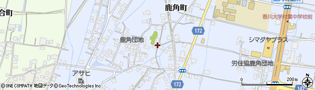 香川県高松市鹿角町597周辺の地図