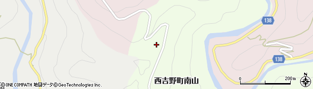 奈良県五條市西吉野町南山25周辺の地図