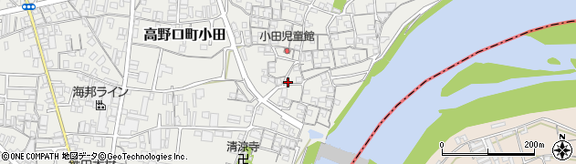 和歌山県橋本市高野口町小田223周辺の地図