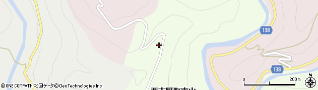 奈良県五條市西吉野町南山231周辺の地図
