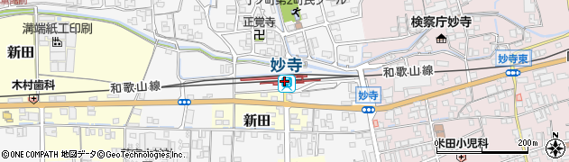 妙寺駅周辺の地図