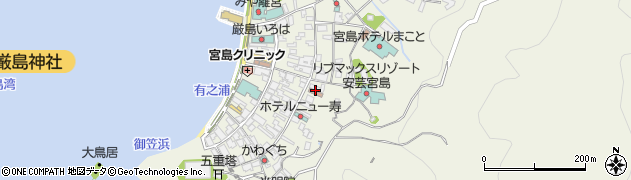 宮島旅館組合事務センター周辺の地図