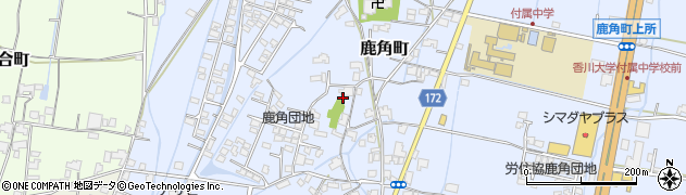 香川県高松市鹿角町640周辺の地図