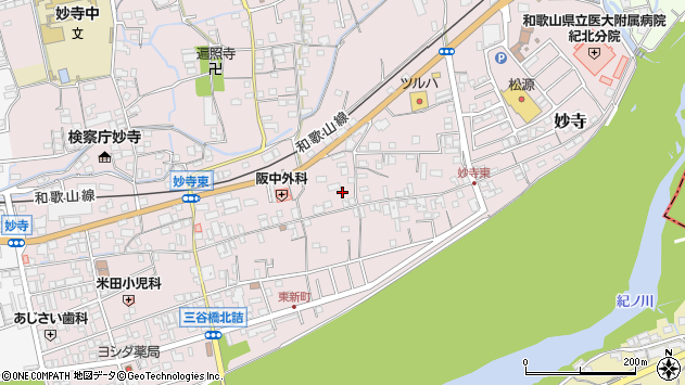 〒649-7113 和歌山県伊都郡かつらぎ町妙寺の地図