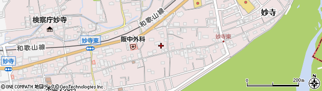 和歌山県かつらぎ町（伊都郡）妙寺周辺の地図