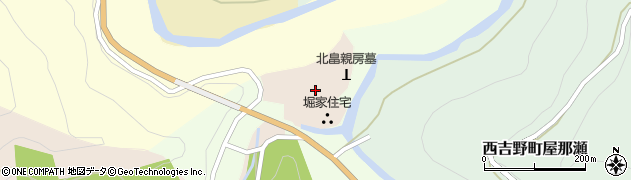 奈良県五條市西吉野町賀名生周辺の地図