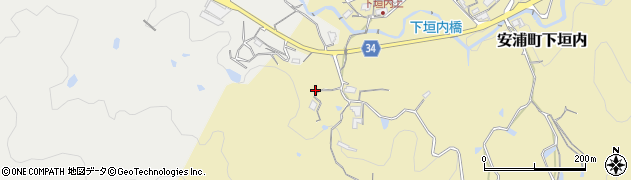 広島県呉市安浦町大字下垣内694周辺の地図