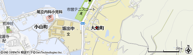 香川県坂出市大池町周辺の地図