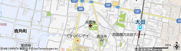 光臨寺周辺の地図