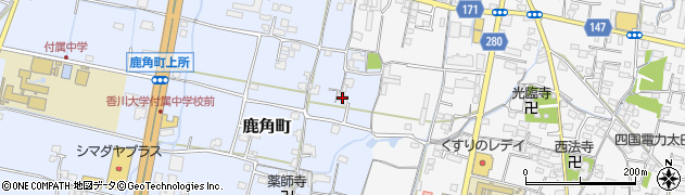 香川県高松市鹿角町121周辺の地図