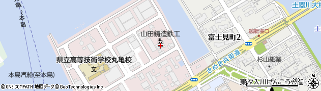 香川県丸亀市港町147周辺の地図