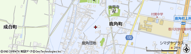 香川県高松市鹿角町657周辺の地図