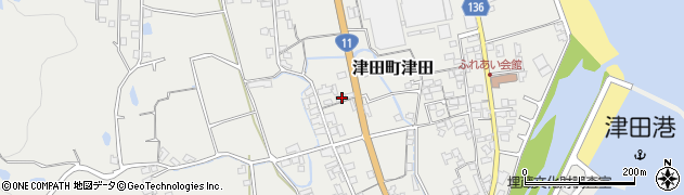 香川県さぬき市津田町津田2547周辺の地図