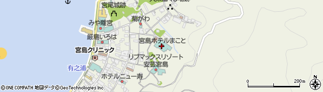 宮島ホテルまこと周辺の地図